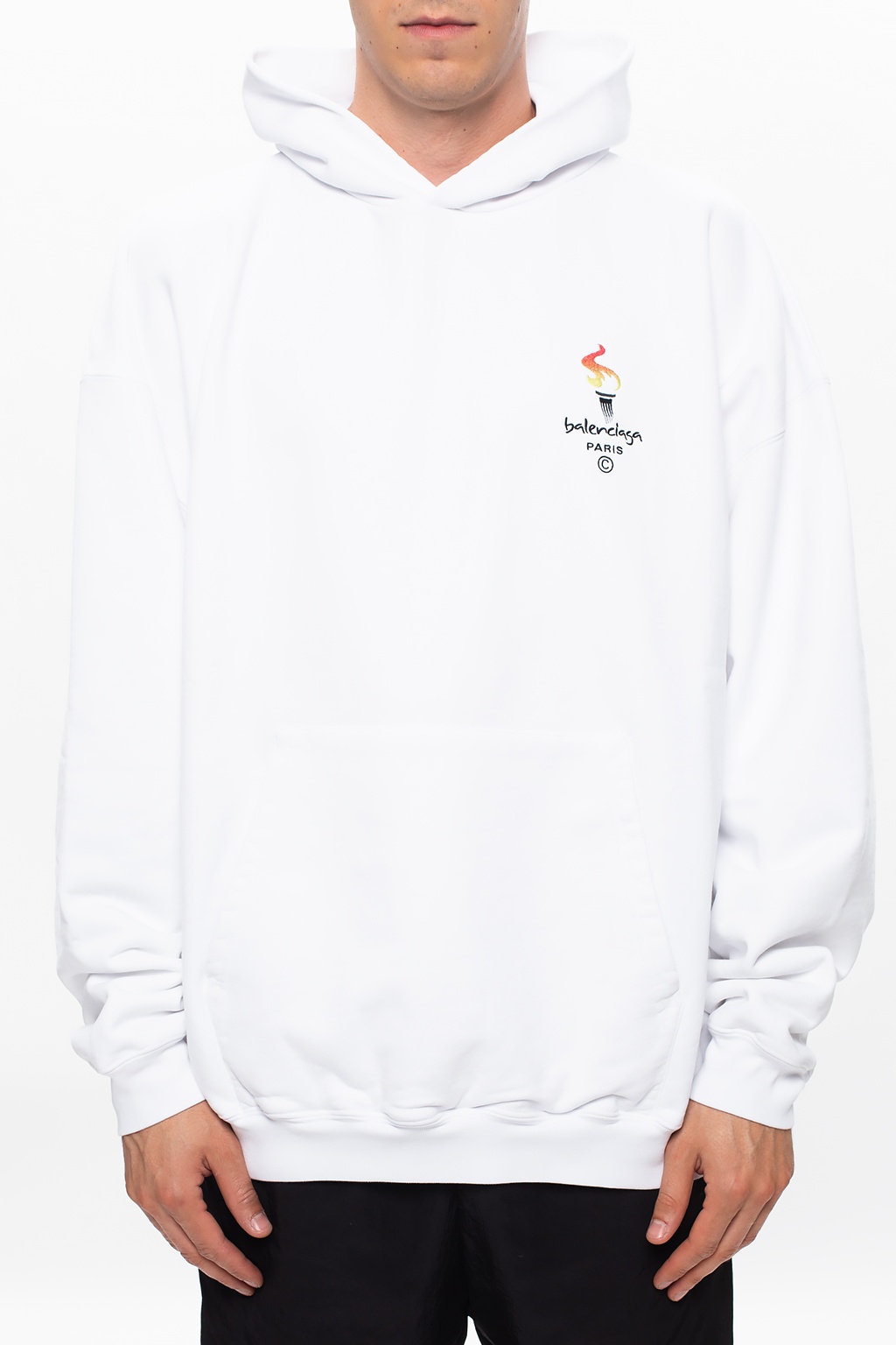 Men's Clothing | Balenciaga Logo oversize hoodie